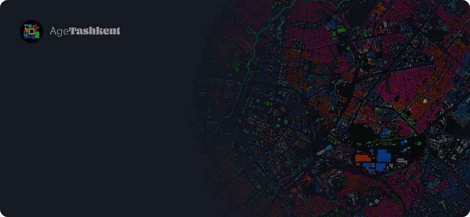Карта возрастов зданий Ташкента